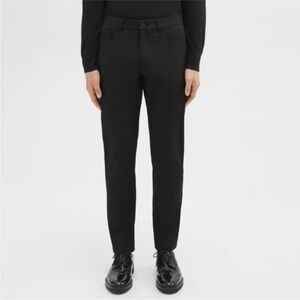 Theory Hayden straight, Slim fit black button fly pant